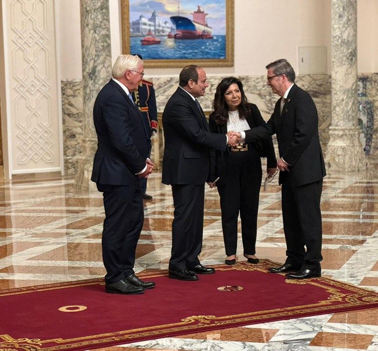 State visit to Egypt, meeting with President El-Sisi